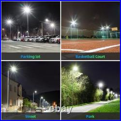 400W LED Street Light Parking Lot Light Sense Outdoor Pole Fixture AC100-277V