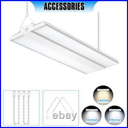 400W Linear High Bay LED Shop Lights 2.2FT Adjustable 4500K/5000K/5700K 60,000LM