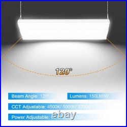 400W Linear High Bay LED Shop Lights 2.2FT Adjustable 4500K/5000K/5700K 60,000LM