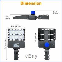 400W MH Parking Lot Replaces 150W LED Shoebox Light Photocell Sensor 100-277VAC