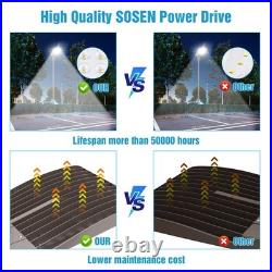 400W Outdoor LED Shoebox Area Light Commercial Parking Lot Street Lights Fixture