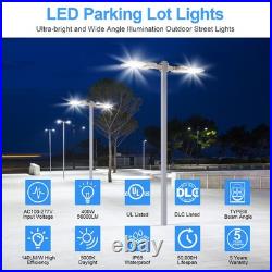 400Watt LED Shoebox Parking Lot Light With Photocell 277-480V Commercial Fixture