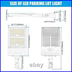 400With320With240W LED Parking Lot Light 5000K LED Commercial LED Area Security Lamp