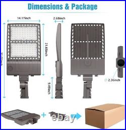 400 Watt LED Parking Lot Shoebox Pole Light 5000K 60000LM Slip Fitter AC100-277V