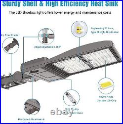 400 Watt LED Shoebox Parking Lot Light Commercial Outdoor Tennis Courts Lighting