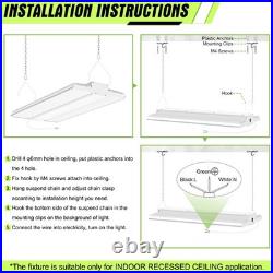 400 Watts LED Linear High Bay Light Commercial Shop Light Fixture 5000k Daylight