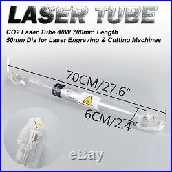 40W CO2 Laser Tube 700mm x 50mm For Engraving & Cutting Machines Water Cool