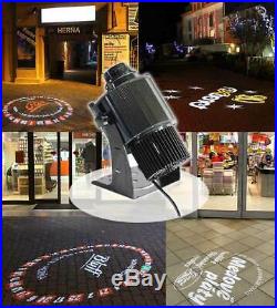 40W Outdoor LED Gobo Projector Advertising Logo Light Black Rotating Glass Gobos