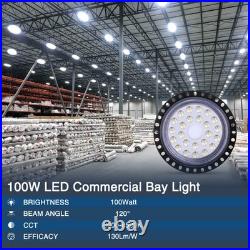 40 Pack 100W UFO Led High Bay Light Factory Warehouse Commercial Led Shop Lights