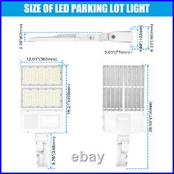44800LM LED Shoebox Light 320W Commercial Street Parking Lot Light Dusk to Dawn