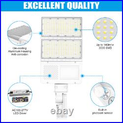 44800LM LED Shoebox Light 320W Commercial Street Parking Lot Light Dusk to Dawn