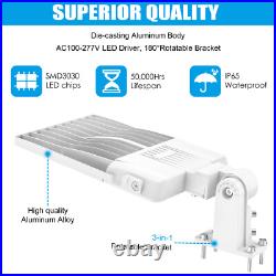 44800LM LED Shoebox Light 320W Commercial Street Parking Lot Light Dusk to Dawn