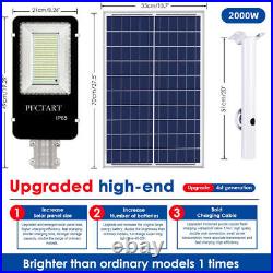 4500000000LM Commercial Solar Street Light Motion Sensor Backyard Road Wall Lamp