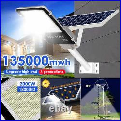 4500000000LM Commercial Solar Street Light Motion Sensor Backyard Road Wall Lamp