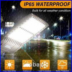450W LED Parking Lot Light Commercial Shoebox Pole Light with Built-In Photocel