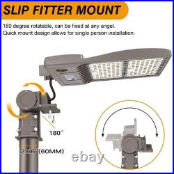 450W LED Parking Lot Light Commercial Shoebox Pole Light with Built-In Photocel