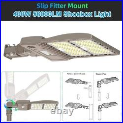 450W LED Parking Lot Light Commercial Shoebox Pole Light with Built-In Photocel
