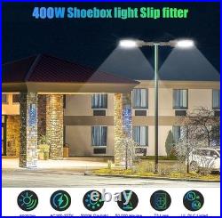 450W LED Parking Lot Light Commercial Shoebox Pole Light with Built-In Photocel