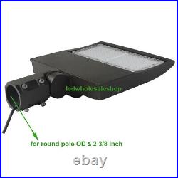 450W MH Equiv. 150W LED Shoe box Lights with Slip Fitter Mount for Parking Lot