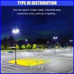 450 Watt LED Parking Lot Shoebox Light With Dusk To Dawn Photocell 5000K 67500LM