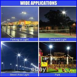 450 Watt LED Parking Lot Shoebox Light With Dusk To Dawn Photocell 5000K 67500LM