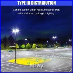 450 Watts LED Shoebox Parking Lot Light Dusk To Dawn Commercial Outdoor Lighting