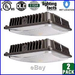 45W LED Canopy Light Commerical High Bay Ceiling Fixture 4200lm 5000K-Pack of 2