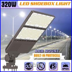 48000LM 320W LED Parking Lot Light (Eqv. 1500W MH/HPS) with Photocell Pole Light