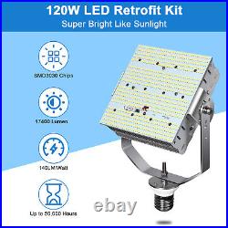 480V 120W LED Retrofit Kit Light 5700K Shoebox Flood Canopy Fixture Outdoor Lamp