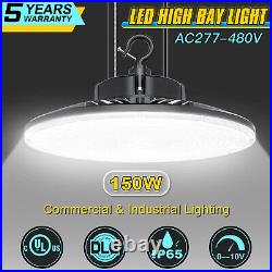 480V 150W UFO LED Light High Bay Warehouse Commercial Lighting Dimmable 5000K