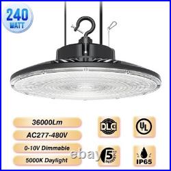480V 240W UFO LED High Bay Light Warehouse Commercial Industrial Lighting 5000K