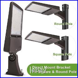 480V 300W LED Parking Lot Street Light with Direct Pole Mount 42000LM 277-480V