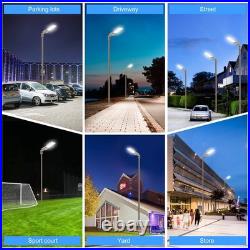 480V -400W LED Shoebox Light Dusk to Dawn Street Parking Lot Pole Fixture Bright