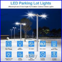 480V -400 Watt LED Parking Lot Pole Light 60000LM Dusk to Dawn Shoebox Lamp IP65