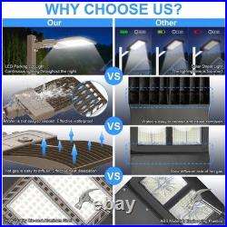 480V -400 Watt LED Parking Lot Pole Light 60000LM Dusk to Dawn Shoebox Lamp IP65
