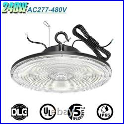 480V Industrial 240W UFO LED High Bay Light Warehouse Workshop Hanging Fixtures