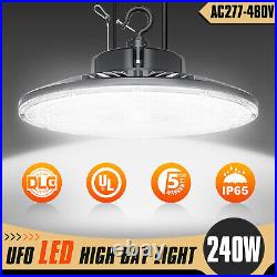 480V Industrial UFO LED High Bay Light 240Watt Warehouse Factory Garage Lighting