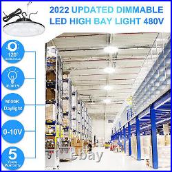 480V LED High Bay Light Dimmable 240W 5000K Warehouse Lighting Workshop Lights