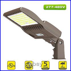 480V LED Parking Lot Lighting 150W 21000LM Dusk-to-Dawn Photocell Sensor Lights