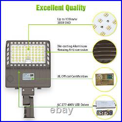 480V LED Parking Lot Lighting 150W 21000LM Dusk-to-Dawn Photocell Sensor Lights