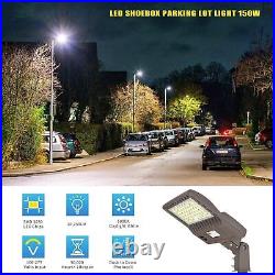 480V LED Parking Lot Lightings 150W Slip Fitter 5000K Commercial Outdoor Lights