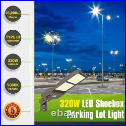 480V LED Parking Lot Lights 320W 44,800LM with Adjustable Slip Fitter DLC Listed 480V LED Parking Lot Lights 320W 44,800LM with Adjustable Slip Fitter DLC Listed