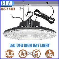 480V LED UFO High Bay Light Fixture 150W for Workshop Warehouse Low Bay Ceiling