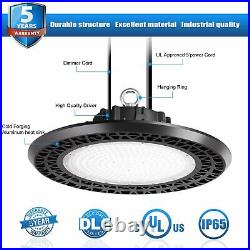 480V UFO LED High Bay Light 150W, 21750LM LED Garage Shop Light UL DLC Approved