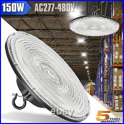 480 Volt UFO Led High Bay Light 150W Warehouse Commercial Lighting Fixture 5000K