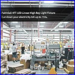 4FT Super Bright LED High Bay Warehouse Shop Commercial Light Fixture 220W 5000K