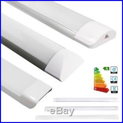 4FT Suspended LED Batten Tube Light Slim Wall Ceiling Surface Mounted 36W 65W