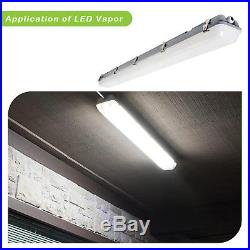 4Ft 40W LED Vapor and Water Tight Light Waterproof Fixture 4400lm 5000K 4 Pack