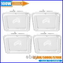 4PACK-100W 4500K/5000K/5700K LED Canopy Gas Station Light Fixture Garage ETL&DLC