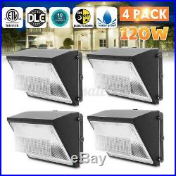 4PACK 125Watt LED Wall Pack Commercial Industrial Light Outdoor Security Fixture